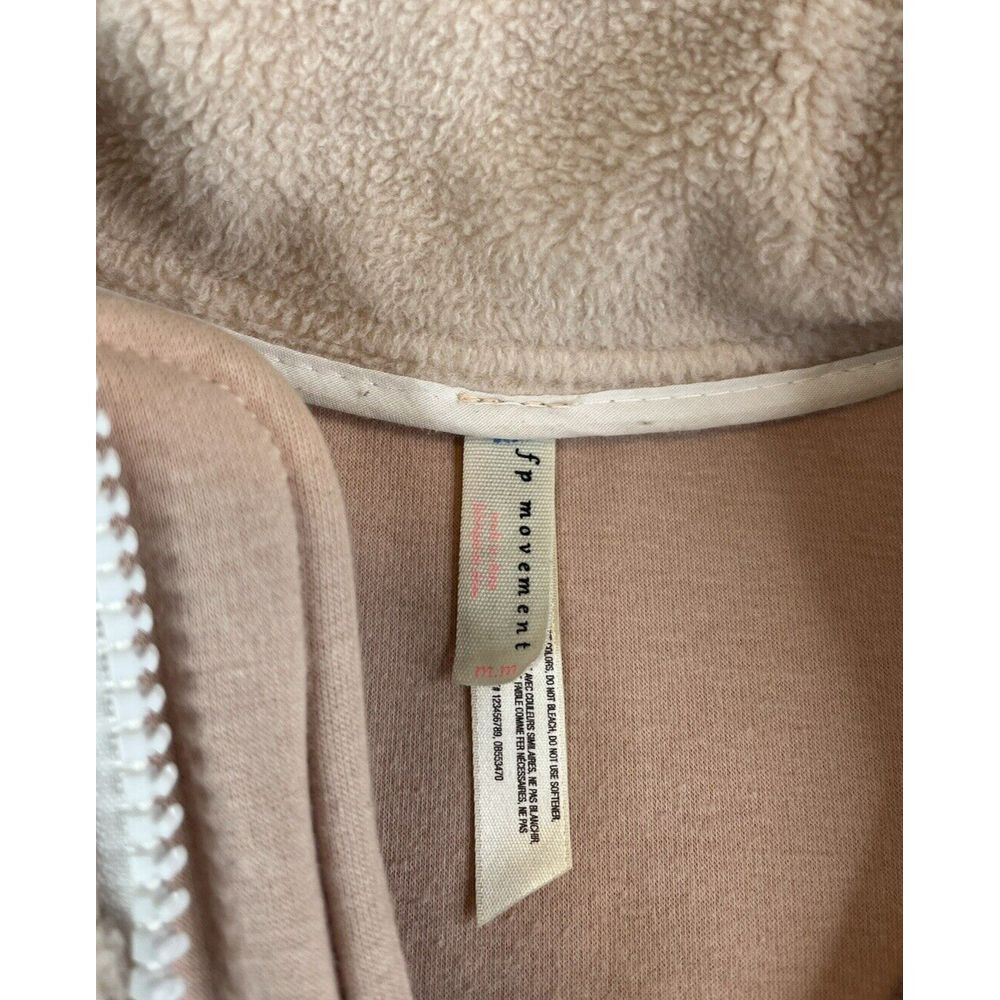 Free People FP Movement Jacket Womens (M) Pink Timeless Fleece Zip Deep Pile - Picture 6 of 8